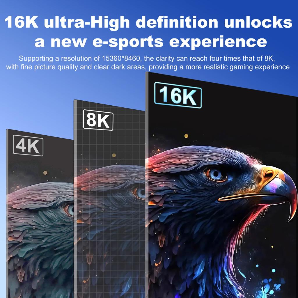 16K HDMI 2.2 Cable 96Gbps 8K@120Hz 4K@240Hz 2K@360Hz Supports HDMI 2.1  eARC HDR10+ for PS5/PS6 Laptop Gaming/Home Theater