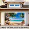 2D Surf Club Beach Backdrop - Summer Vacation Party Photo Booth Background