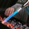 Verstellbare Outdoor-Propan-Fackel Handgeführter Flammenwerfer Lagerfeuer Holzkohle