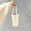 Tumbler Pouch Mini Canvas Plain Eco Bag Water Bottle Pocket