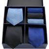 Men'S Formal Tie Bow Tie Pocket Towel 7-Piece Suit High-End Suit Small Square Scarf Retro Pattern Groom Wedding