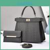 Retro Style Single Shoulder Bag With Zipper Closure And Laptop Pocket For Women