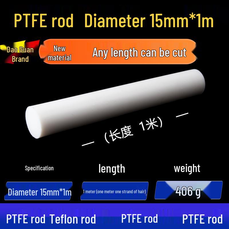 White High-Temperature Resistant PTFE Plastic Rod