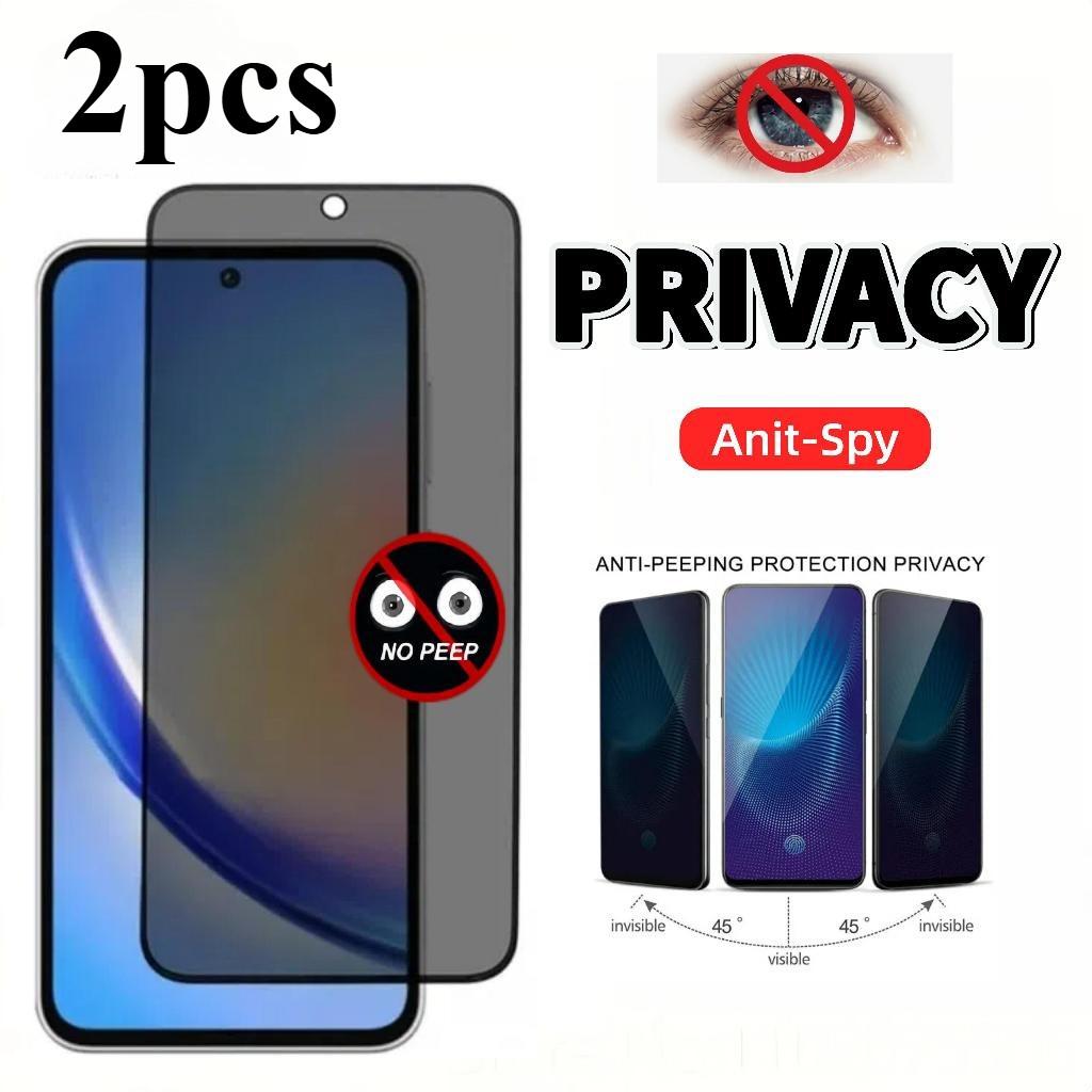 2 Pcs Anti Spy Privacy Tempered Glass for Iphone 6 7 8 6P 7P Xr Xs Max Iphone 11 12 13 14 15 16 17 18 Pro Max