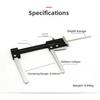Multi-Function Measuring Tool Silver Black Brake Disc Thickness Tool Engraved Scale Markings Automotive Testing