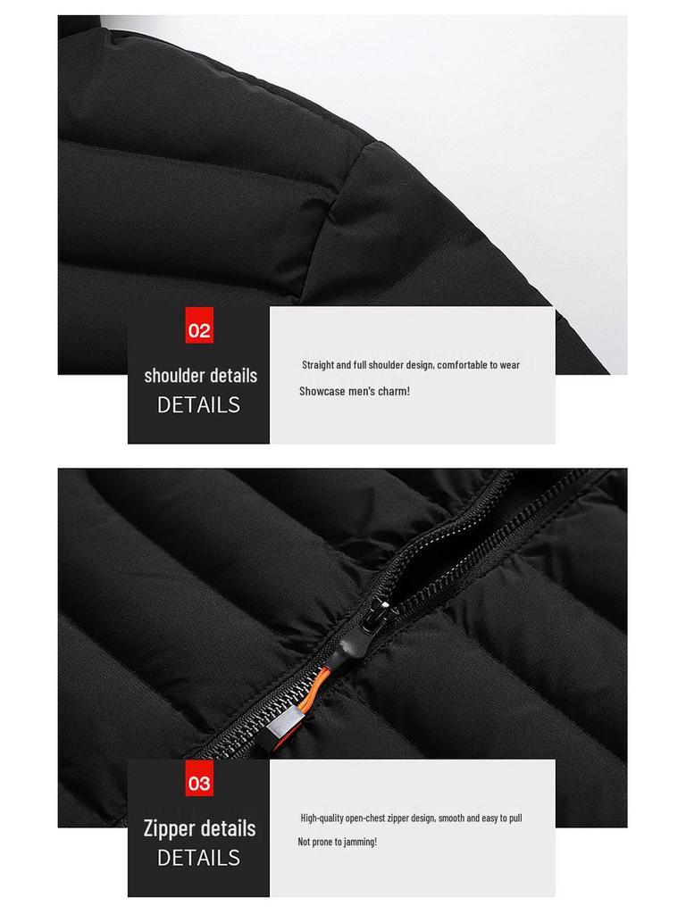 Men's Slim Fit Hooded Cotton Jacket - Warm, Lightweight, & Trendy for Autumn/Winter
