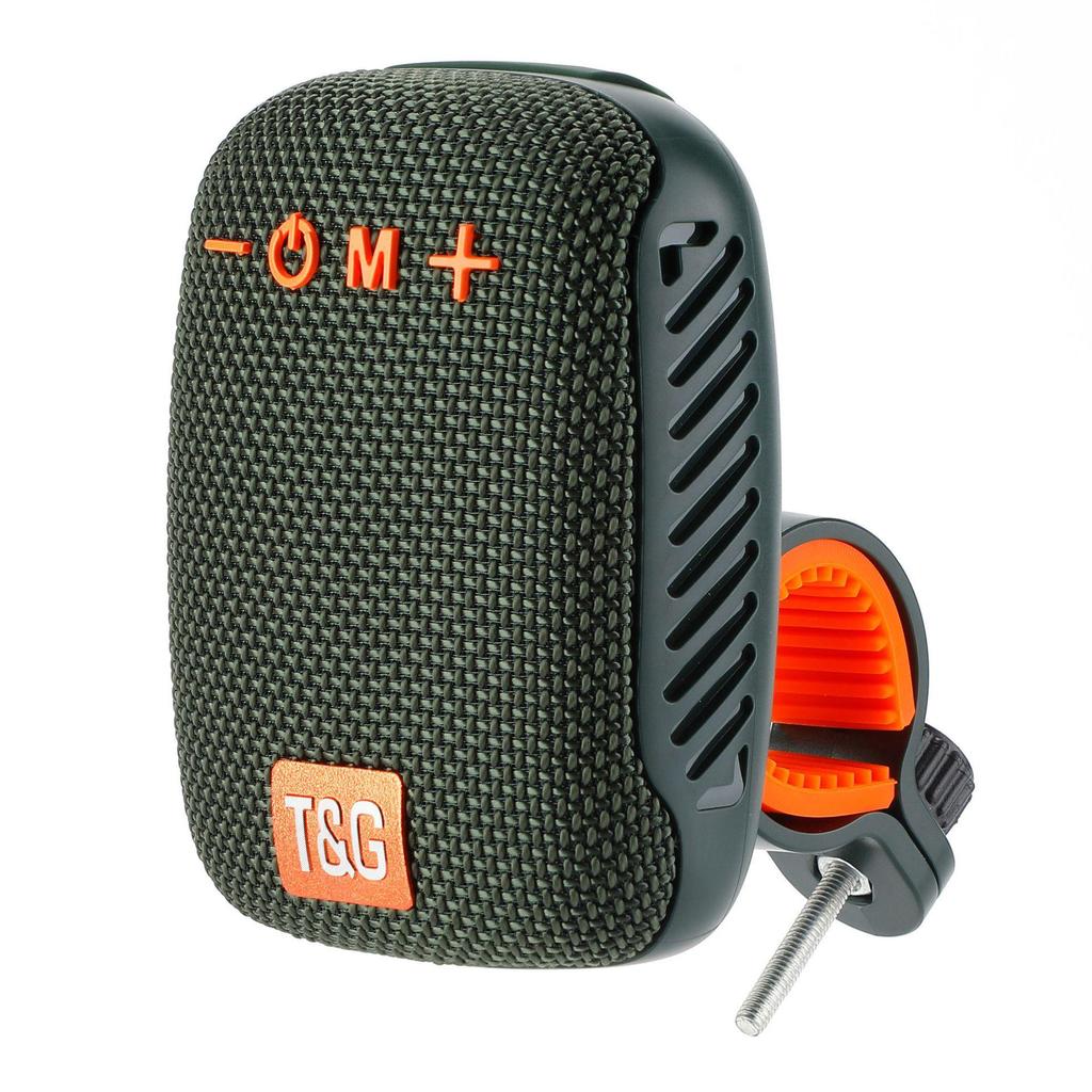 Waterproof Bluetooth Cycling Speaker with Mount - Portable Wireless Subwoofer & Card Slot