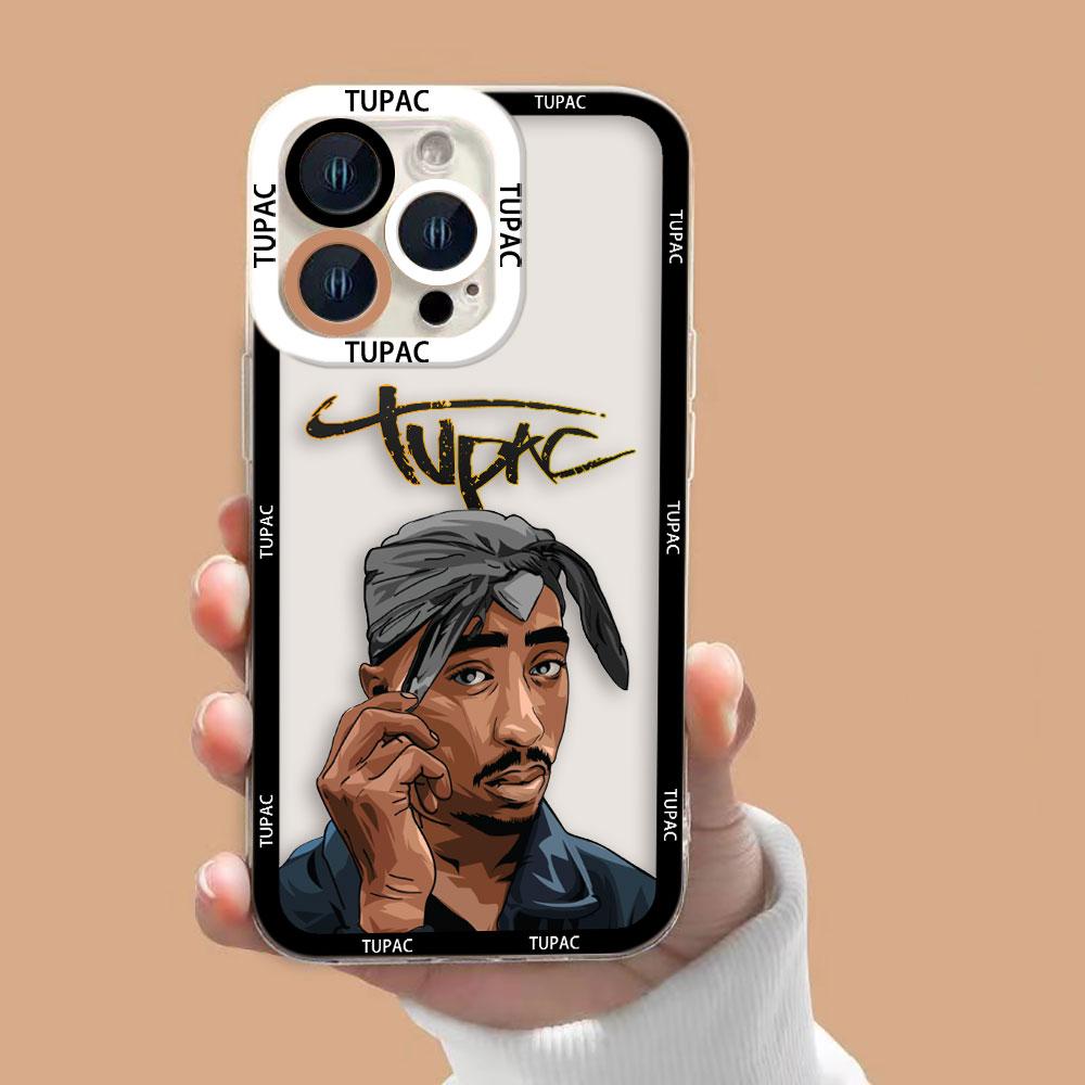 Rap 2Pac Tupac Shakur Clear Phone Case For Realme 15 5 6 7 7I 8 8I 9 9I 10 12 NOTE 70 C75 C71 C67 C65 C55 C53 C35 C33 Case Cover