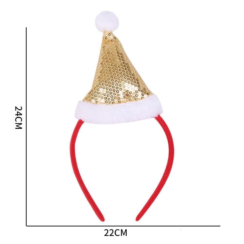 Christmas Festival Dress Headband for Children Adult Elk Antlers Star Santa Claus Birthday Party New Year Headwear Gift for Kids
