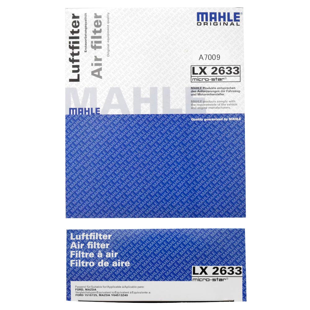 MAHLE Air for Ford Titanium EcoBoost MAHLE Genuine Filter Manufacturer Cleaner/Filter EcoSport/Fiesta 1.0 (Models ABA-MAJUEJ/ABA-WF0SFJ) - A7009,