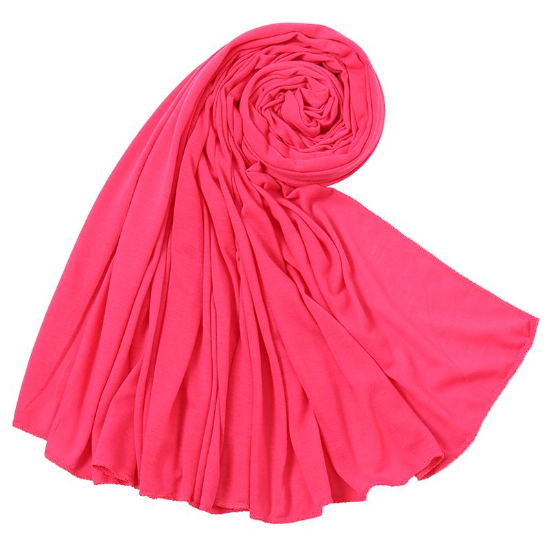 Big Size Polyester Jersey Hijab Scarf Long Muslim Shawl Plain Soft Turban Tie Head Wraps For Women Africa Headband Headscarf