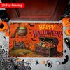 1pc, 2D Flat Printing, Halloween Theme Full Print Indoor Mat, Door Entrance Rug, Colorful And Non-Slip, Machine Washable Carpet, Suitable for Home Dec