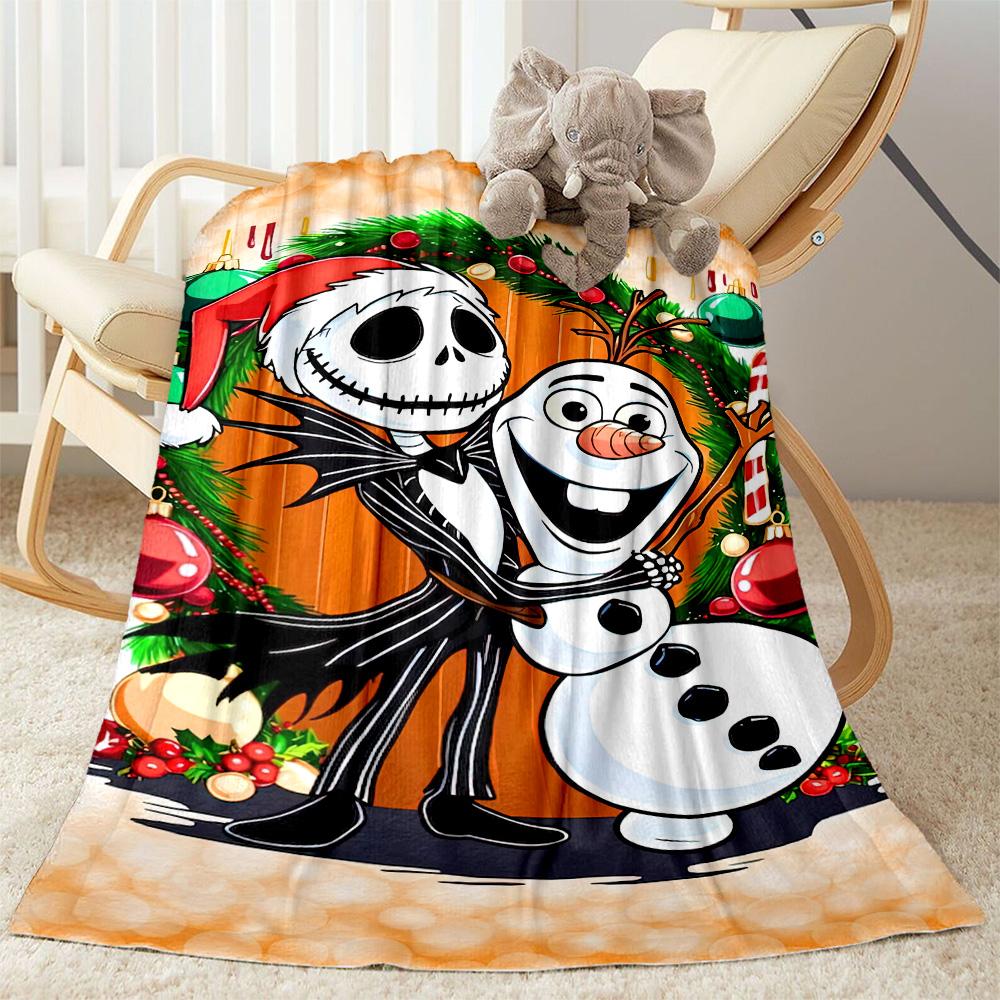 Christmas Nightmare Blanket Warmthful Decor Suitable for Picnics Chair Office for All Occasions Stylish Decor Ideal Gift For Birthday Valentine'S Day