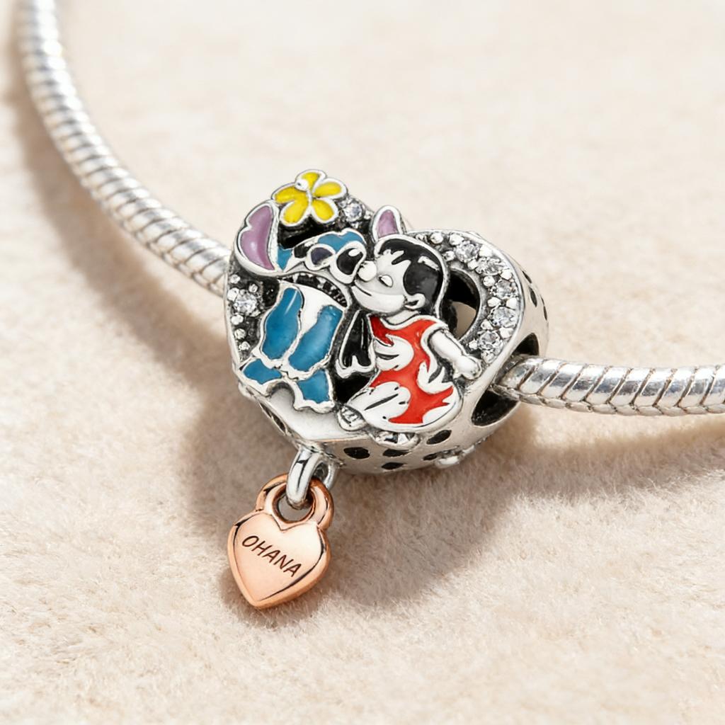 Stitch,Toy Story,Monsters, Inc.Winnie the Pooh Charm Beads Pendant Fit Snake Bracelet Necklace Beads For Diy Jewelry Gift