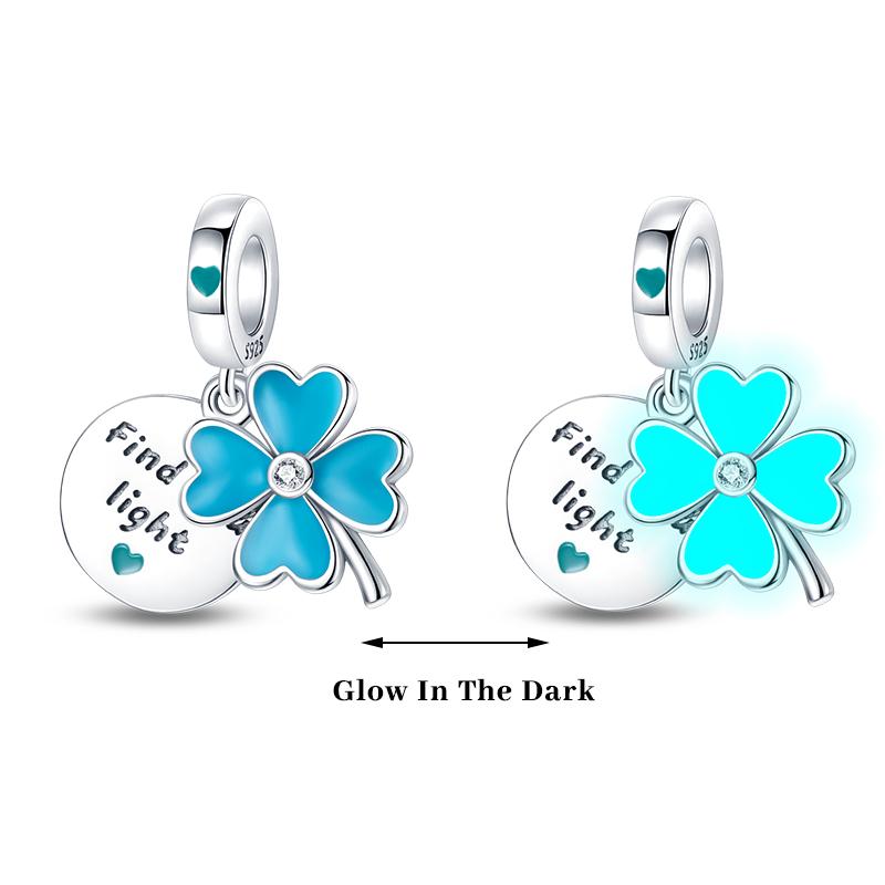 Copper Color Fireflies Bees Stars Turtles Luminous Charms Beads Fit 3Mm Original Bracelets Diy Jewelry Gift