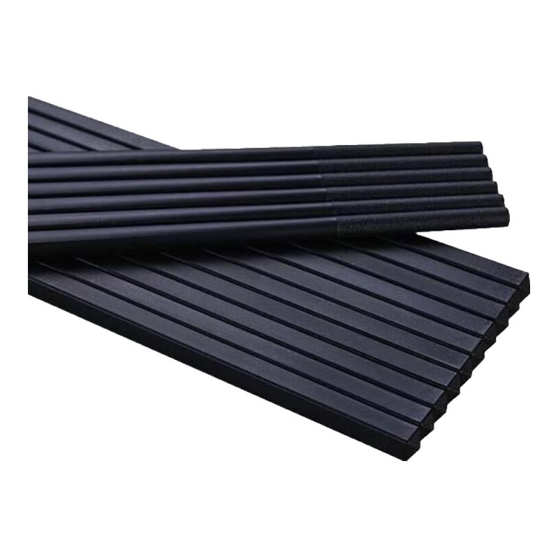 Huihuang Black Bamboo Weave Alloy Chopsticks