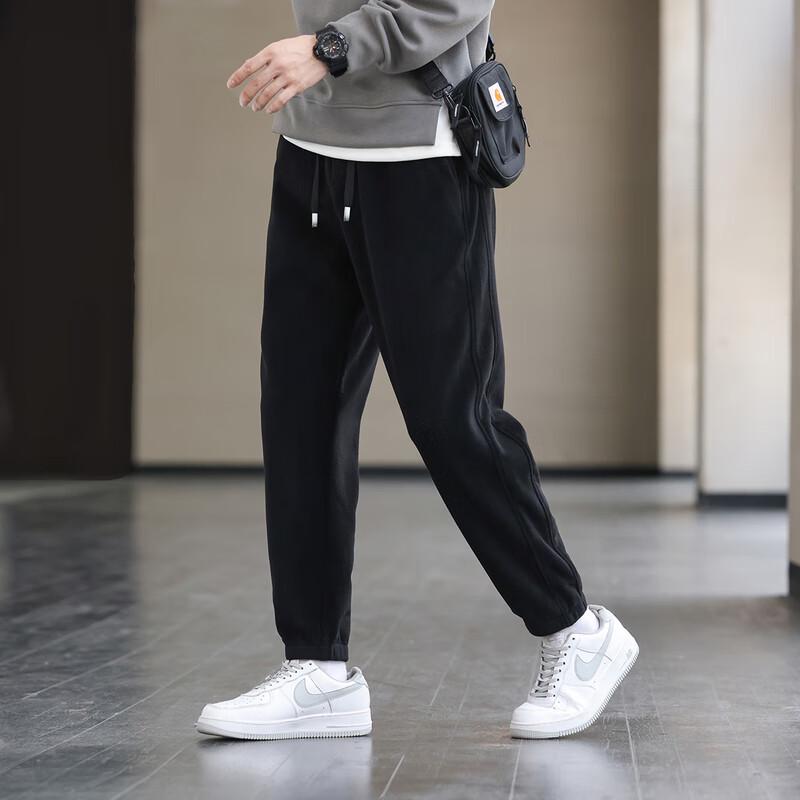 Men's Thickened Straight-Leg Cuffed Trousers