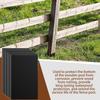 Fence Post Protector Waterproof Wood Pole Wrap 42.5x26.5cm/16.73x10.43 Inch Self-adhesive Protection Cover Outdoor Protective