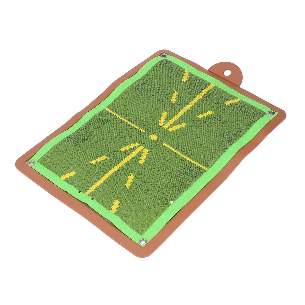 Swing Golfing Practice Hitting Mat with Pin Buckle Silicone Golfing Training Mat Pad for Outdoor Socializing