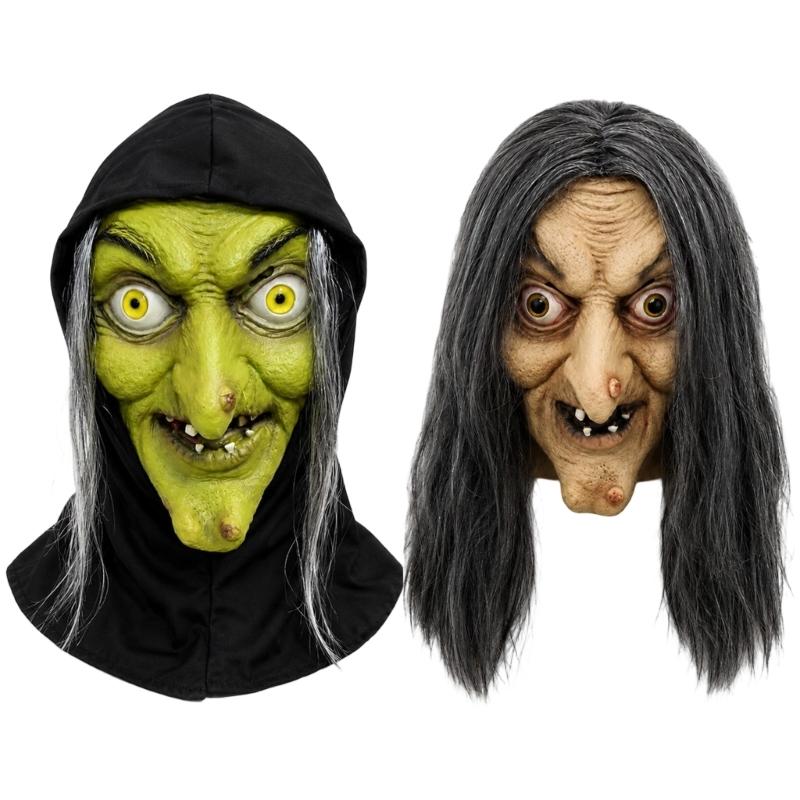 Masque de Costume de Personnage Vieilli avec Détail de Visage en Latex pour Photos de Fête, Spectacles Thématiques et Cosplay de Farce Saisonnière