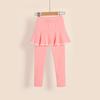 Girls Pants Skirt Fake Two Piece Children's Breathable Skirt Pants Thin Bottom Pants Girls Leggings Pleated Mini Skirts Spring Autumn