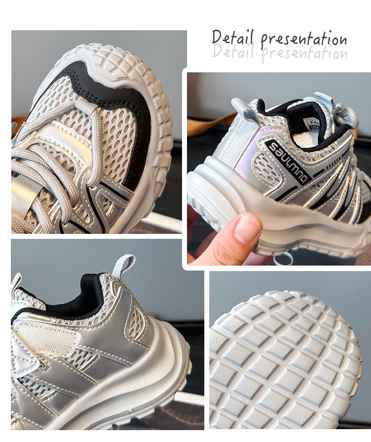 Trendige Kinder-Frühjahr 2026 Laufschuhe mit weicher Sohle - Jungen-Reifensohle & Mädchen-Mesh-Sneaker