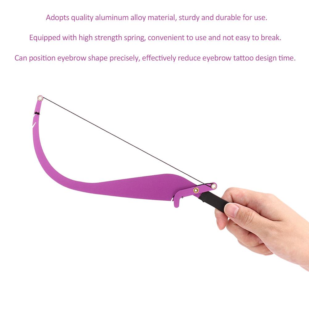 Eyebrow Tattoo Line Marker Ruler Microblading Eyebrow Shaping   Measure Tool (Purple)