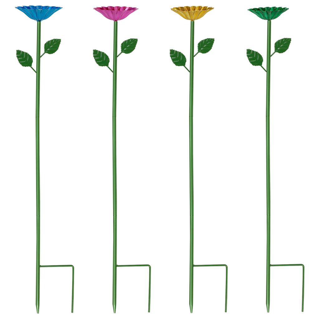 4PCS Bee Water Stations Multipurpose Easy To Use Butterfly Bath Bowl Standing Bee Feeder for Garden Yard Decor