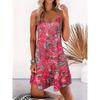 Robe Camisole Imprimé Cachemire pour Femme Printemps/Été, Robe de Vacances Mode
