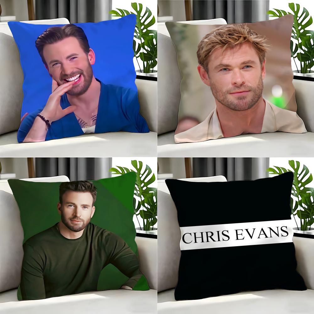 movie Chris Evans Cushion Cover Cushion Cover Set Pcs x x x Pillowcase Decorative Sofa Home Decor