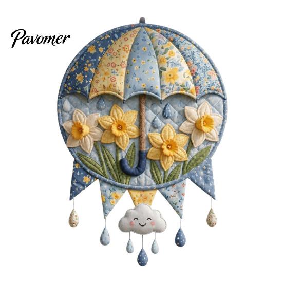 Herbst Ernte Weihnachten Halloween Ostern Basteln 12 Monate DIY Türhänger Nähset, Stoff Patchwork Muster und DIY-Set für Anfänger Saisonal