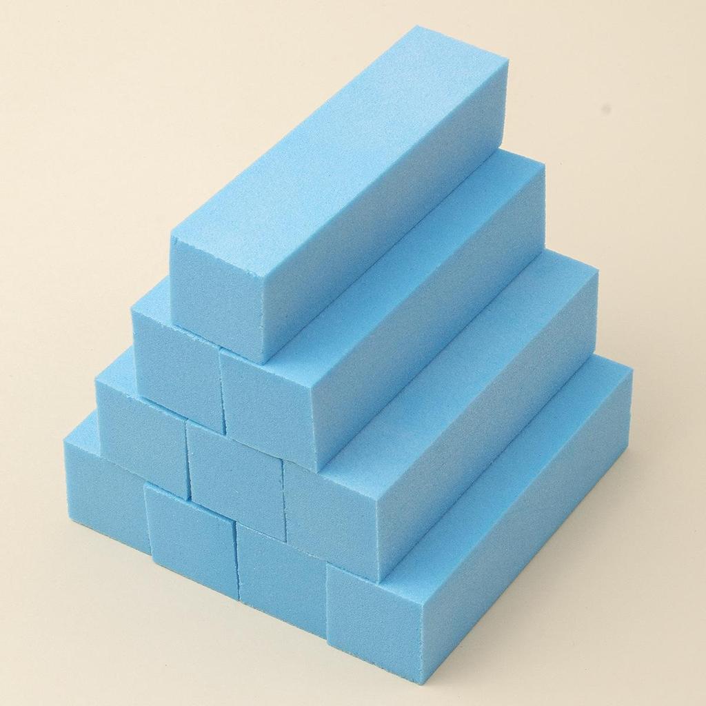 White Tofu High Foaming Buffing Block for Nail Shaping and Polishing