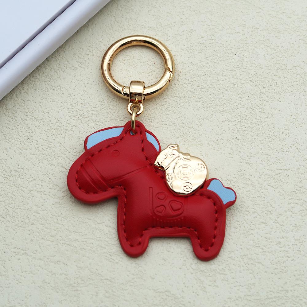 Instant Money Cartoon Pony Pendant Keychain for Couples