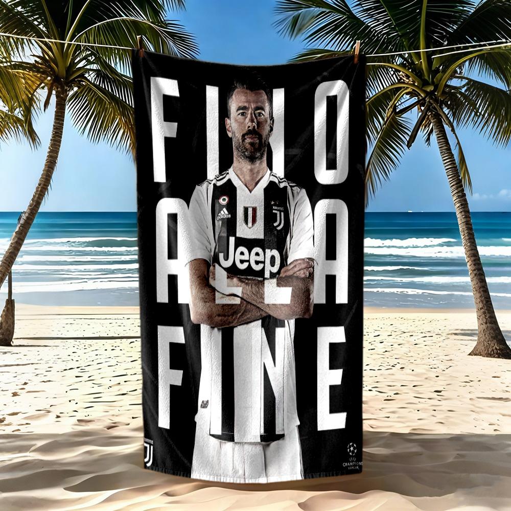 Juventus Beach Towel High Absorbency Quickdry Comfortable Lightweight Suitable For Swimming Gym Camping Yoga Vacation