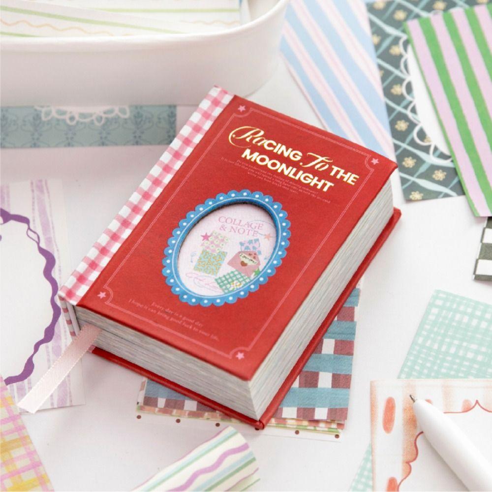 Basic Grid Pattern Memo Pads Moonlight Wish Book Series DIY Journal Decor School Office