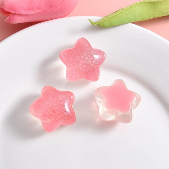 10 bucăți mărgele stea, culoare strălucitoare, ornamente drăguțe din rășină, bijuterii, artizanat, accesorii pentru husa pentru telefonul mobil