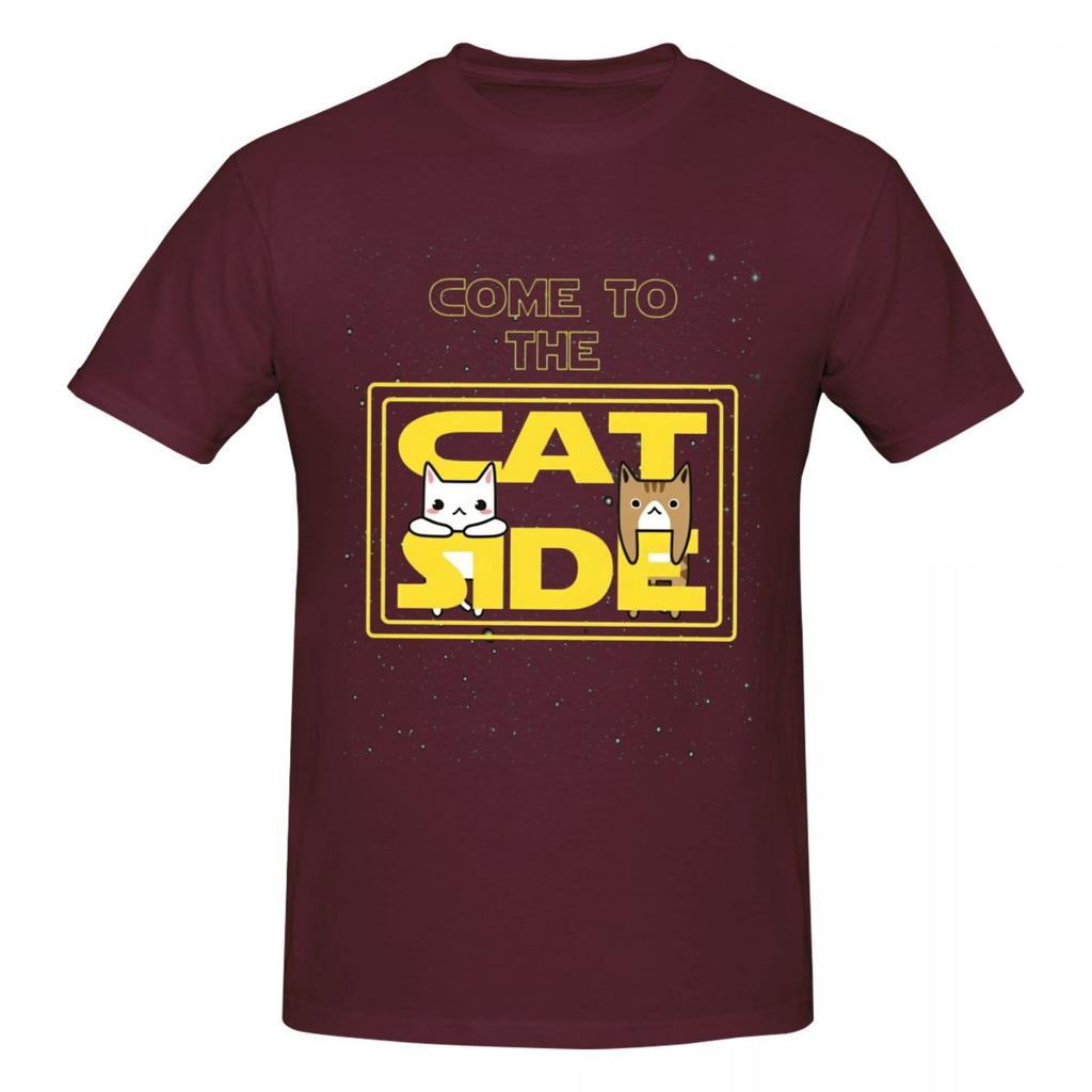 Unisex Come To The Cat Side Vintage T Shirt Streetwear Oneck Cotton Tshirts