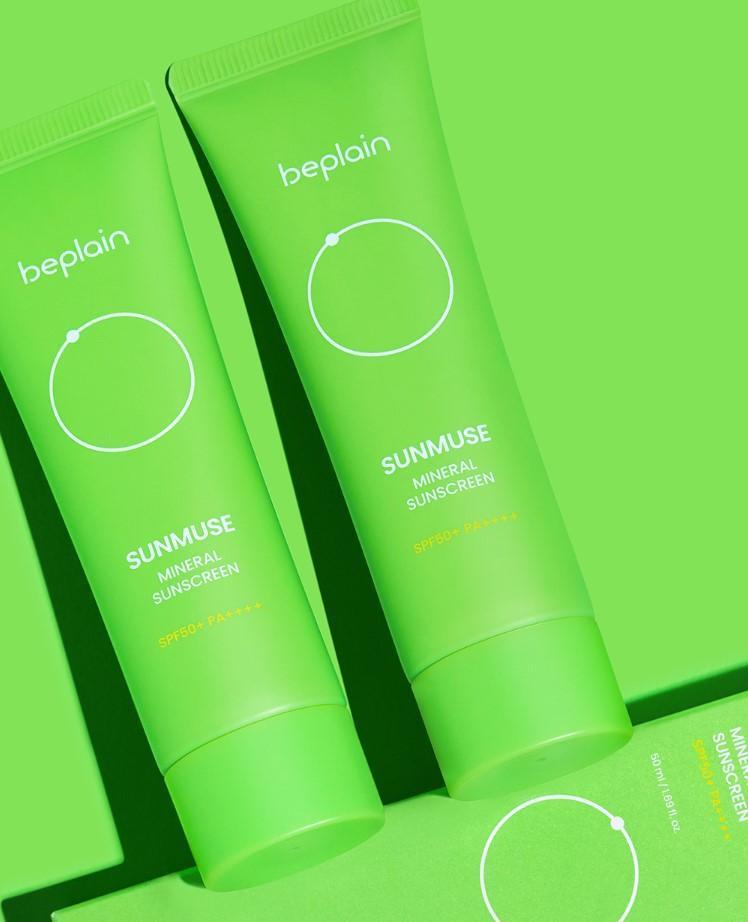 BEPLAIN Sunmuse Écran Solaire Minéral SPF 50+ PA++++ 50ml