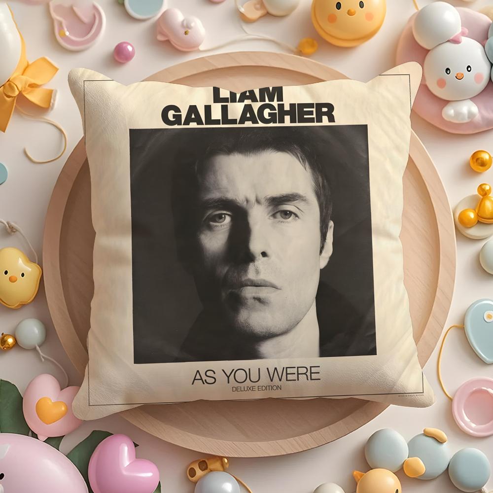 Federa Cuscino Cantante L-Liam G-Gallagher per Casa & Auto, Copricuscino Multiuso - Reversibile, Morbida & Resistente per Uso Quotidiano
