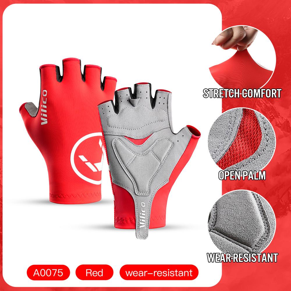 Durable And Safe Breaking Wind Cycling Half Finger Gloves Anti-Slip Bicycle Mittens Racing Road Bike Glove Mtb Biciclet Guantes