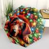 1pc Christmas Lights Dog Automatic Opening/Closing Folding Umbrella with 8 Ribs, Plastic Handle, Windproof Portable Sunshade Umbrella yy251222217