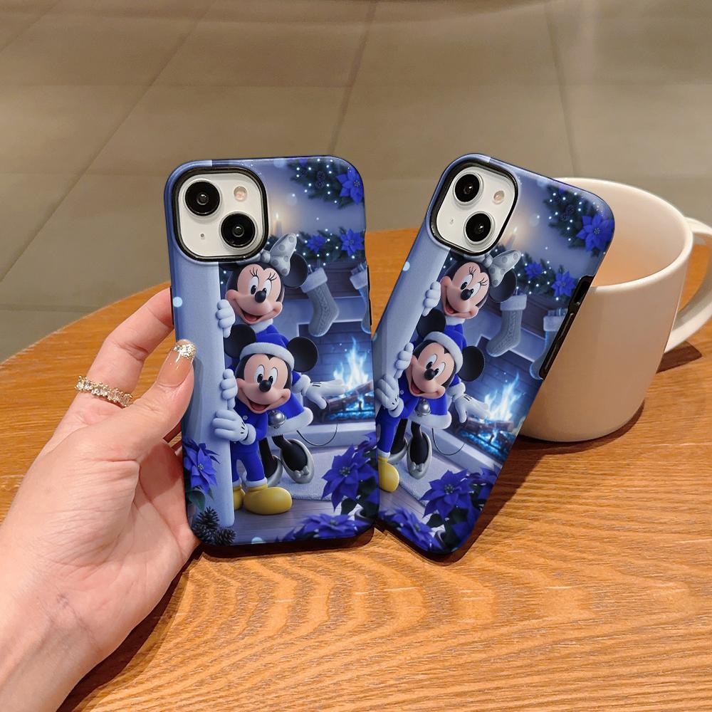Disney Phone Case, Double-layer Protective Cover, Suitable for iPhone X/XS/SE/7/8/11/12/13/14/15/16/17 Pro Max Plus
