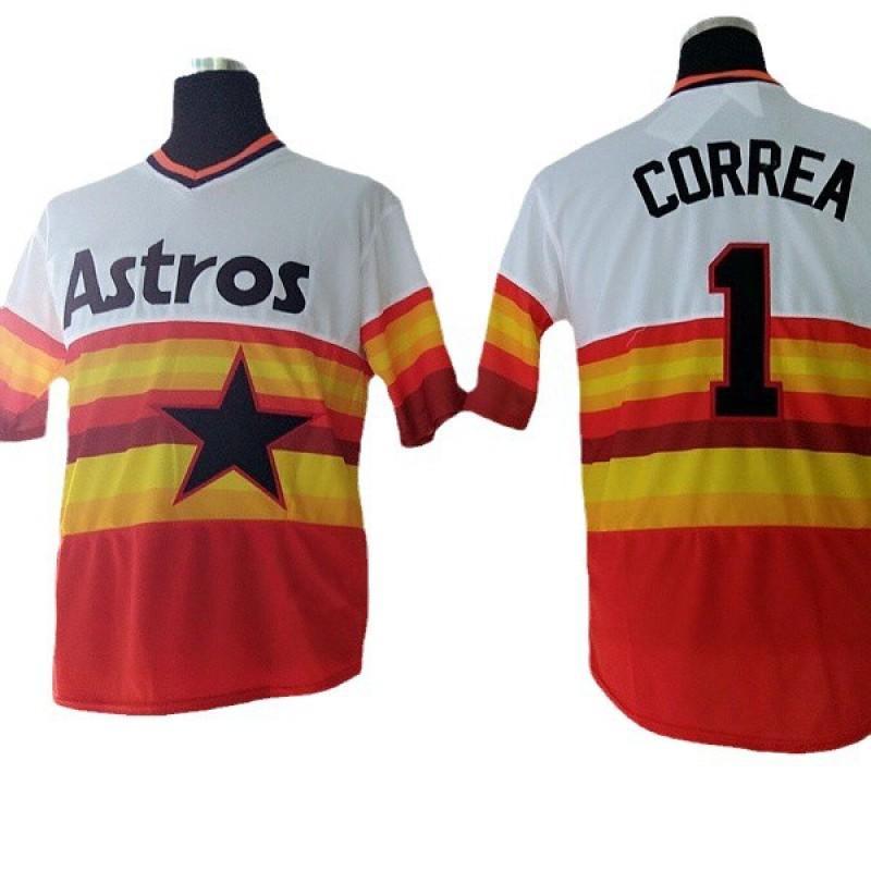 Unisex Baseball Jersey Houston Astros Fan Style Embroidered Sport Top Cotton Blend Lightweight