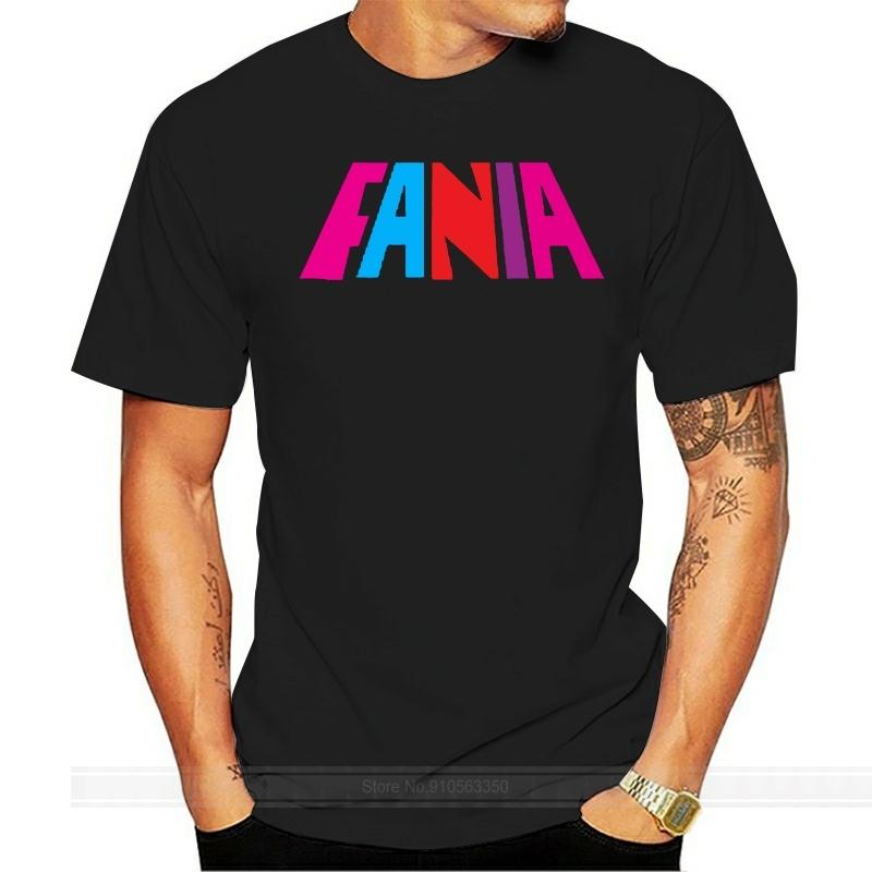 New Fania Records Music Logo White Tshirt Short Slevee Fashion Tshirt Unisex Cotton Brand Teeshirt