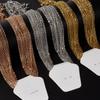 50/60cm Wholesale Stainless Steel Rolo Link Chain Necklaces For Women Men Accessories 10/20/30pcs/Lot Metal Necklace DIY Jewelry