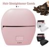 Rechargeable Electric Heating Hair Straightener Brush Cordless Detangler Gifts Hot Comb