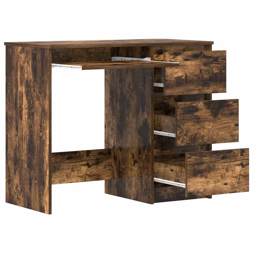 Smoke Oak Desk 90 x 45 x 76 cm Particleboard