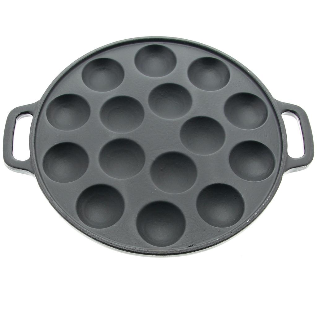 MINI 15 PANCAKES CAST IRON FRYING PAN