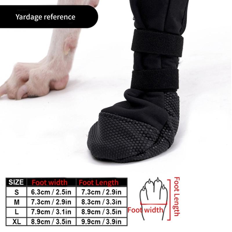 Dog Paws Protector Boot Large Size Water Resistant Soft Protective Shoe for Dog Paws Care Breathable Pet Footwear