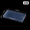1Pcs Transparent Rectangular Plastic Box, Dustproof Storage Case, Sturdy Jewelry Nail Art Rhinestones Container